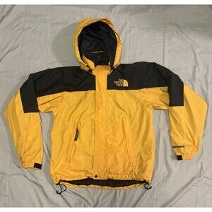 The North Face Vintage Hydrenaline Anorak Pullover Rain Jacket Yellow Mens Small